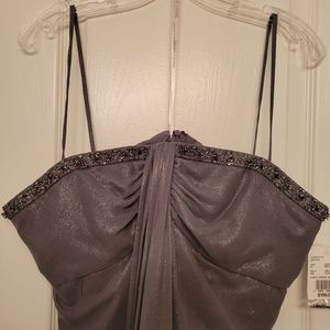 Pewter Bridesmaid/Formal Dress/Mardi Gras Ball/Prom